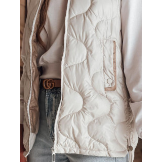 Női világosszürke steppelt mellény TY4882