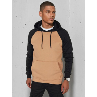 Férfi barna pulóver BX5891 zsebbel