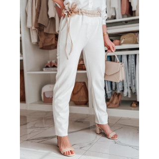 Női fehér nadrág UY2406 virággal