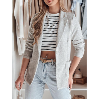 Világosszürke szabású női kabát PY0108