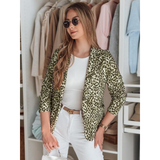 Női zöld mintás kabát PY0129