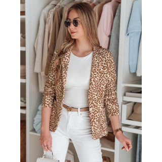 Bézs mintás női kabát PY0127