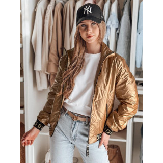 Bézs steppelt női bomber dzseki TY4784