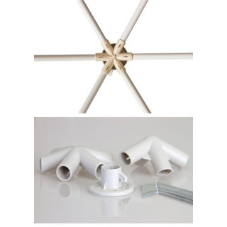 Kereskedelmi kerti pavilon 2x2x2m szúnyoghálóval