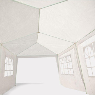 Fehér kereskedelmi kerti pavilon 3x6m