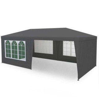 Szürke kereskedelmi kerti pavilon 3x6m