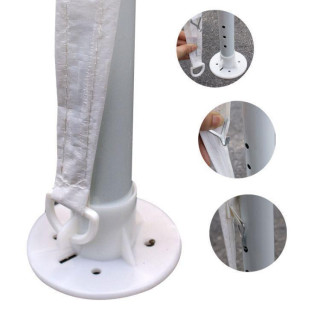 Kereskedelmi fehér kerti pavilon 3x9m