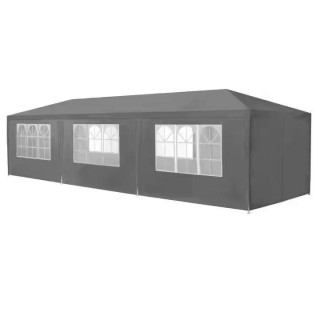 Kereskedelmi szürke kerti pavilon 3x9m