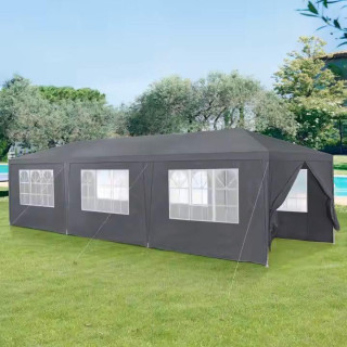 Kereskedelmi szürke kerti pavilon 3x9m