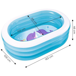 Ovális felfújható medence gyerekeknek