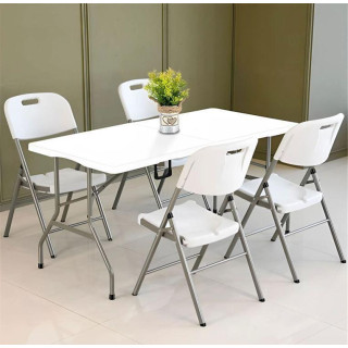 4 darabos fehér összecsukható szék szett