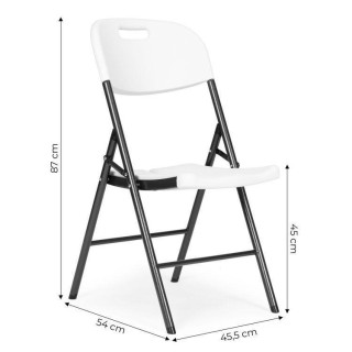4 darabos fehér összecsukható szék szett