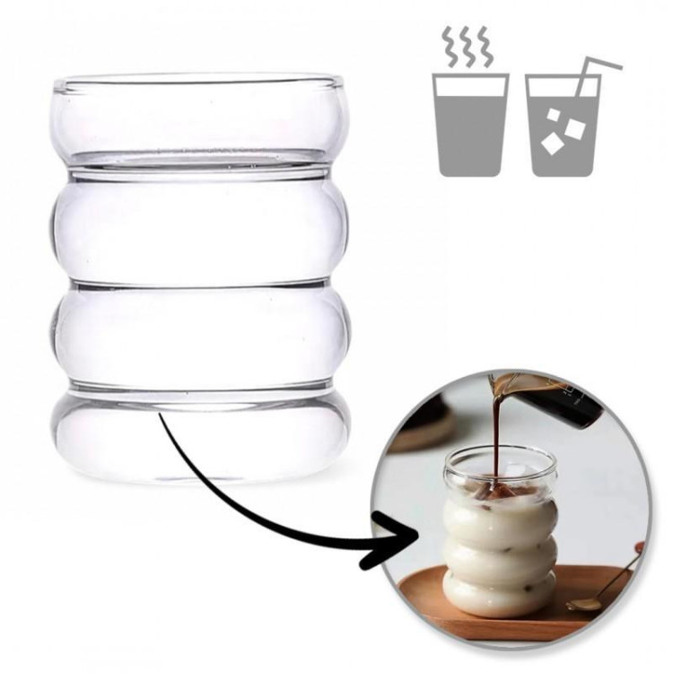 Buborékos latte bögre - 350 ml