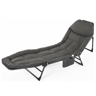 Összecsukható kempingágy szürke színben