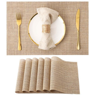 Barna téglalap alakú asztalterítő