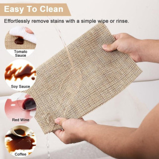 Barna téglalap alakú asztalterítő