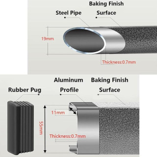 Barna összecsukható turistaasztal
