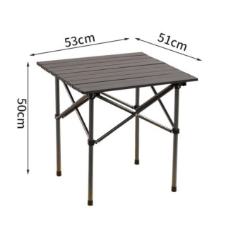 Barna összecsukható turistaasztal