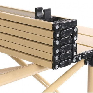 Bézs színű összecsukható turistaasztal