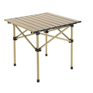 Bézs színű összecsukható turistaasztal
