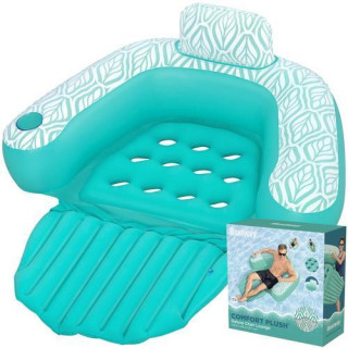 Kék és fehér felfújható szék