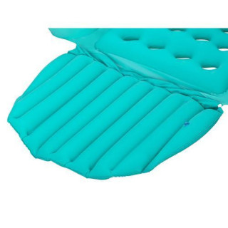 Kék és fehér felfújható szék