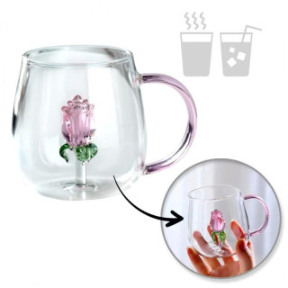 Pohár üvegtulipánnal belül - 400 ml