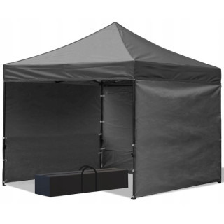 Fekete árusító stand - 3x3 m