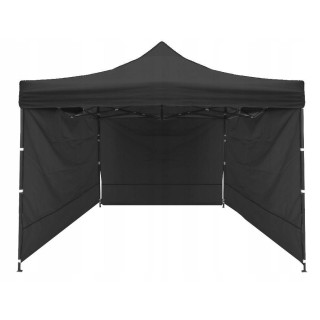 Fekete árusító stand - 3x3 m