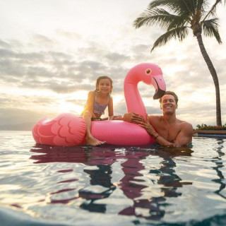 Rózsaszín flamingó felfújható