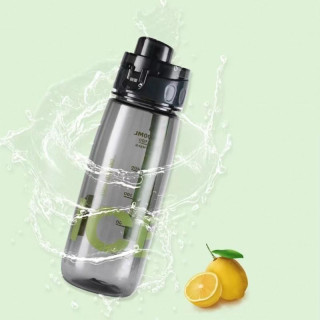 Átlátszó fekete kulacs - 800 ml