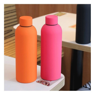 Sötétrózsaszín rozsdamentes acél termosz - 500 ml