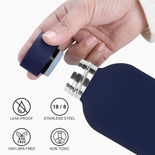 Sötétkék rozsdamentes acél termosz - 500 ml