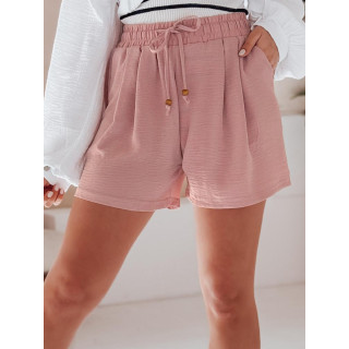 Rózsaszín női rövidnadrág SY0437 szövetből