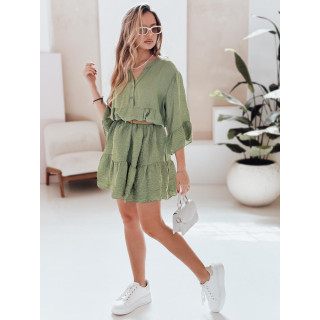 Muszlinzöld nyári ruha EY2616