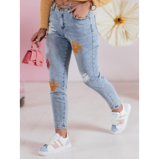 Női kék farmer virágmintával UY2467