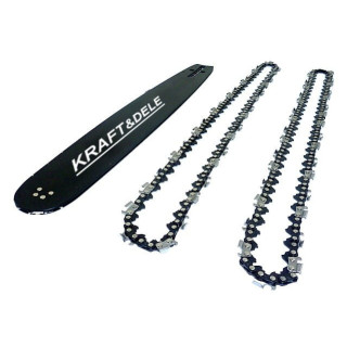 Vezetőlemez 14"/35 cm + 2 lánc KD10150