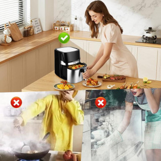 Zsírmentes fritőz 8L KRAFT&DELE KD4101 1850W