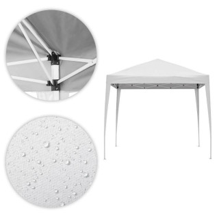 Automatikus fehér kerti sátor - 3x3 m