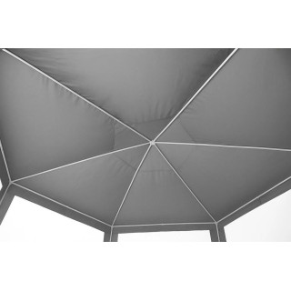 Kerti pavilon szürke szúnyoghálóval - 2x2x2 m -