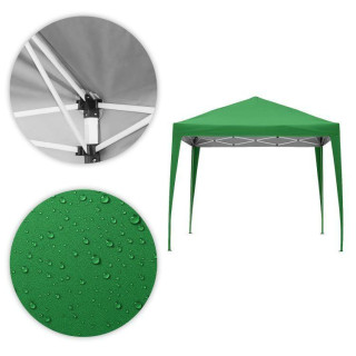 Zöld automata kerti sátor - 3x3 m -