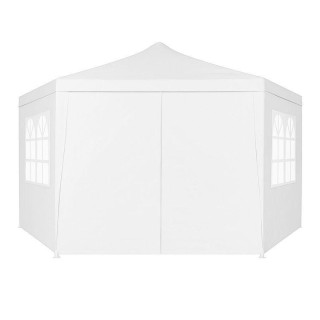 Fehér kerti pavilon sátor ablakokkal - 2x2x2 m -