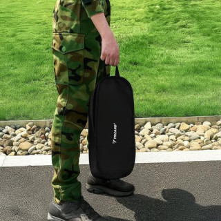 Trizand fekete összecsukható szék huzattal