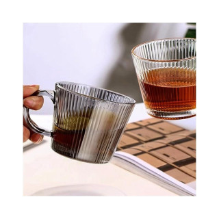 Hornyolt szürke pohár füllel - 380 ml