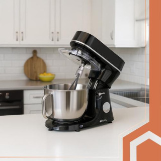 Fekete konyhai robotgép fűtött tállal