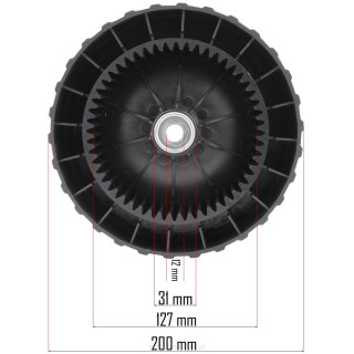 Hátsó kerék fűnyíróhoz PM-KSS-5S-KTN