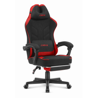 Cabro C504 fekete és piros szövetből készült gamer szék