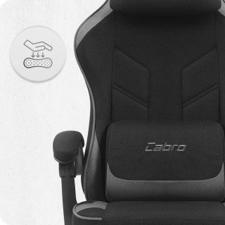 Cabro C504 fekete és szürke szövet gamer szék