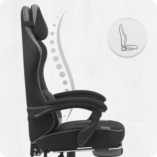 Cabro C504 fekete és szürke szövet gamer szék