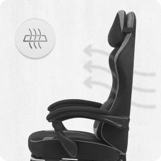 Cabro C504 fekete és szürke szövet gamer szék